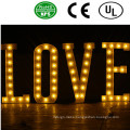 Romantic LED Front Lit Bulb Letter Sign-Love for Wedding